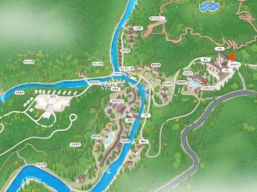 铁东结合景区手绘地图智慧导览和720全景技术，可以让景区更加“动”起来，为游客提供更加身临其境的导览体验。
